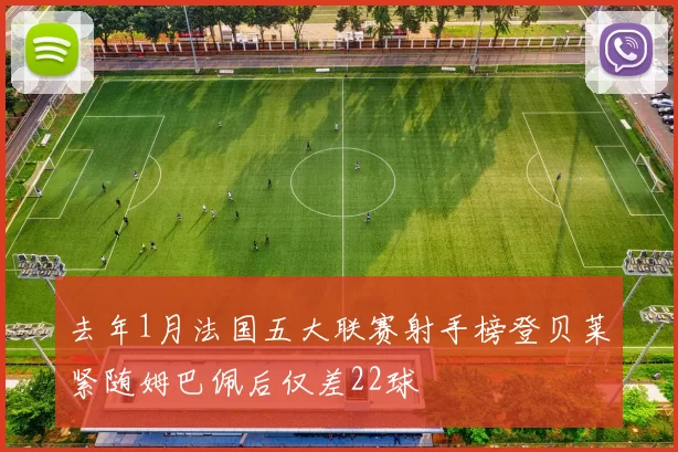 去年1月法国五大联赛射手榜登贝莱紧随姆巴佩后仅差22球