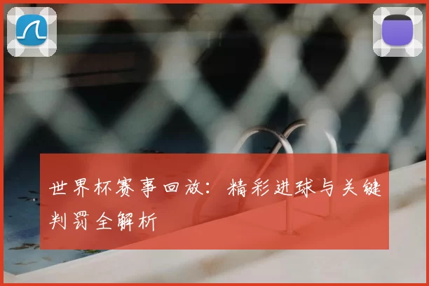 世界杯赛事回放：精彩进球与关键判罚全解析